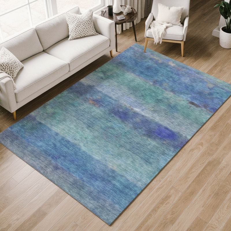 Tapis intérieur / extérieur lavable à la machine Matteson ACN2311, Rectangle 10 pi x 14 pi