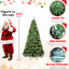 Arbre de Noël de 8 pi avec 500 lumières UL, 1460 pointes de branches épaisses, base en métal artificielle blanc chaud rapide et facile pour le placement de l'ornement,-1644535130