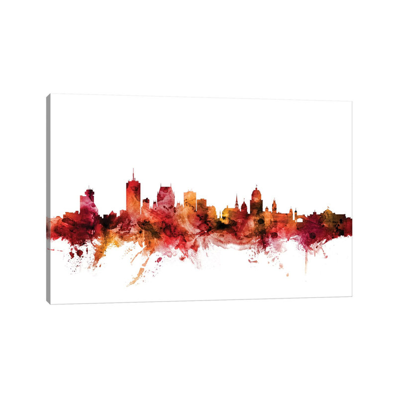 Quebec, Canada Skyline by Michael Tompsett - Wrapped Canvas Gallery-Wrapped Canvas Giclée