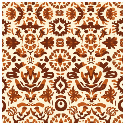 Brown Ornamental Pattern Comforter