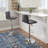 Aishvi Swivel Upholstered Adjustable Height Counter Stool with Metal Frame-850602944