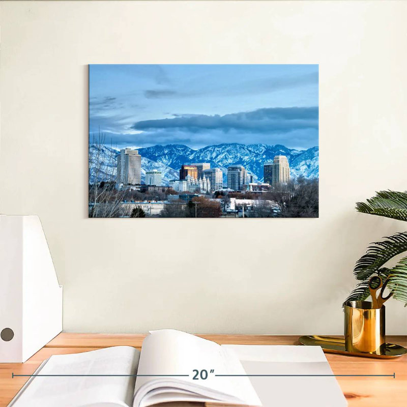 Nicci Salt Lake City en hiver, H 8 po x l 12 po