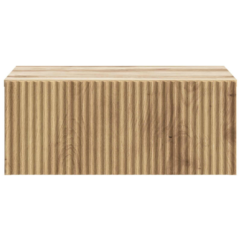 49cm W Manufactured Wood Bedside Table, Artisan Oak