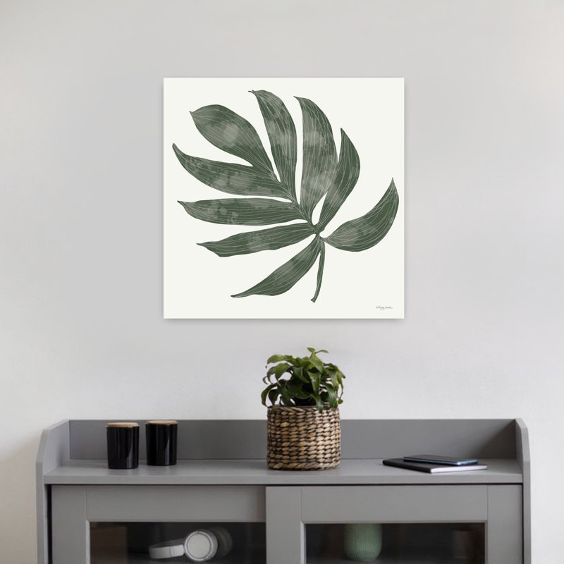 Palmier tropical tropical, art abstrait de palmier, H 18 po x l 18 po