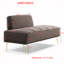 Banc rembourré en velours Gudren-1070499356