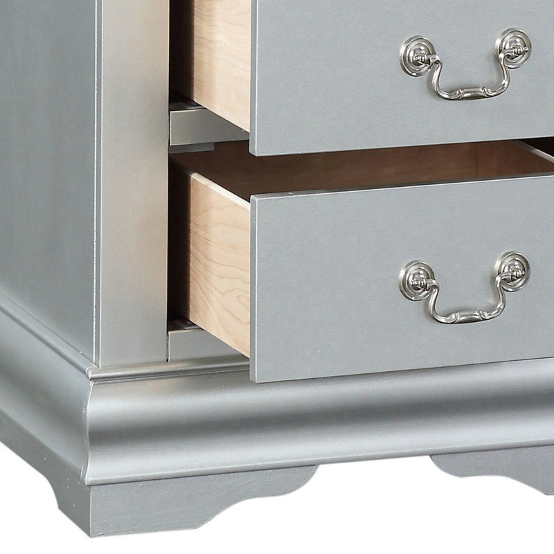 Table de chevet 2 tiroirs Platinum