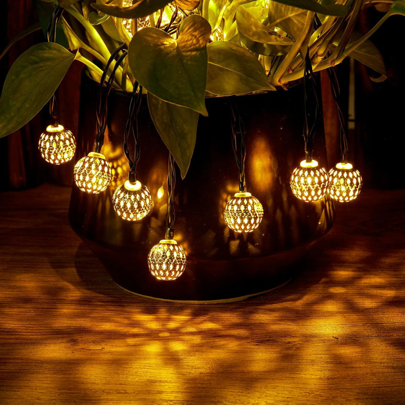 Guirlande de 60 ampoules à énergie solaire Kastyn