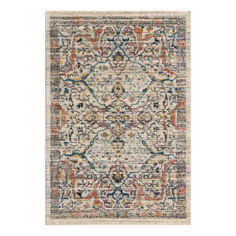 Alkire Floral Indoor Rug, Rectangle 3'11" x 5'11"