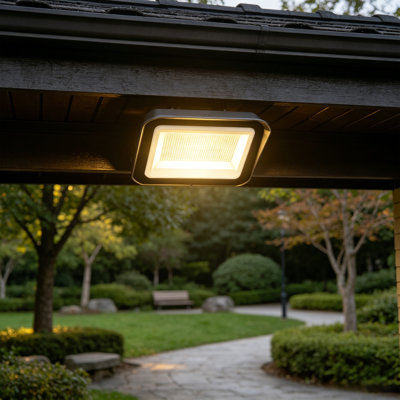1 projecteur DEL bronze à intensité variable 1 lumière 100 W/120 W/150 W avec fixation à étrier (1 unité)