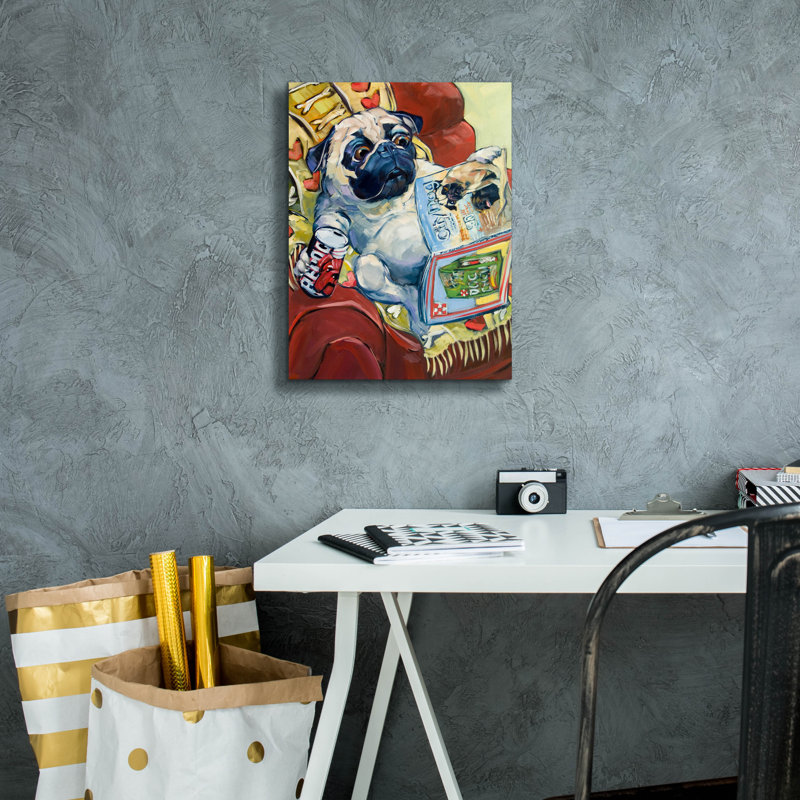 «Bark A Lounger» par CR Townsend, H 16 po x l 12 po x P 0,75 po
