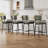 Modern 26" Counter Height Bar Stools with Backrest, Faux Leather Upholstery, Sturdy Metal Legs-752483416