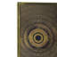 Ensemble de 2 boîtes à livres Golden Radial Eye, décor de rangement en feuille de polyuréthane Art déco