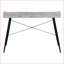 Bureaux, bureau à domicile moderne de L 47,25 po avec casiers de rangement, métal noir stratifié gris | Gris | Panneau de particules