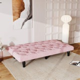 Sofa-To-Bed Evolution: 66" Velvet Sofa Bed Transforms Seamlessly, Ideal For Family Living Rooms, Apartments, And Bedrooms