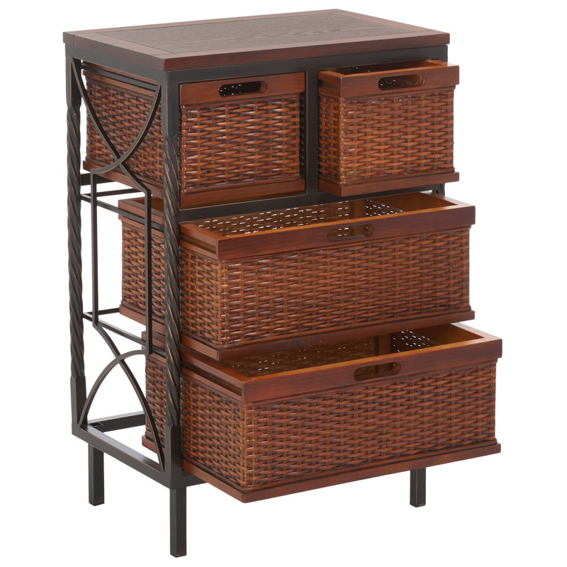 Lorudes 4 Drawer Storage Drawer