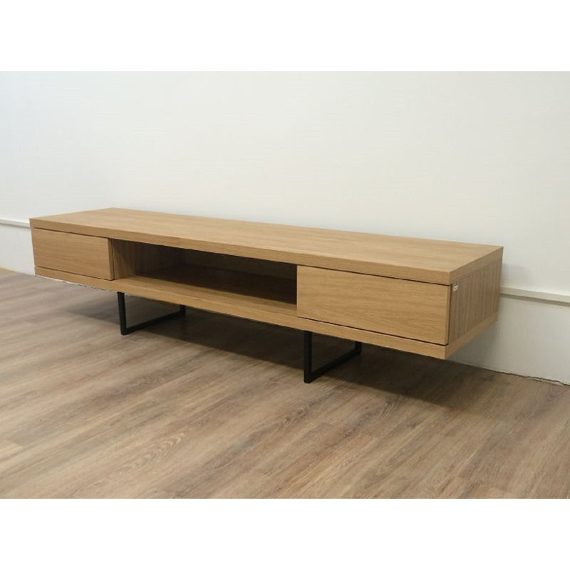 Larned Unfinished TV Stand for TVs up to 70", Natural