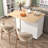 Kitchen Island With Drop Leaf(No Include Stool)