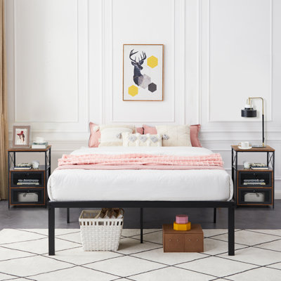 Blinni 3 Piece Steel Bedroom Set