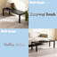 Ensemble de conversation The Canapé en aluminium avec table basse, 2 fauteuils d'appoint et causeuse (4 pièces)