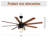 8-Blade Retro Ceiling Fan with Light Kit and Remote Control-236818824