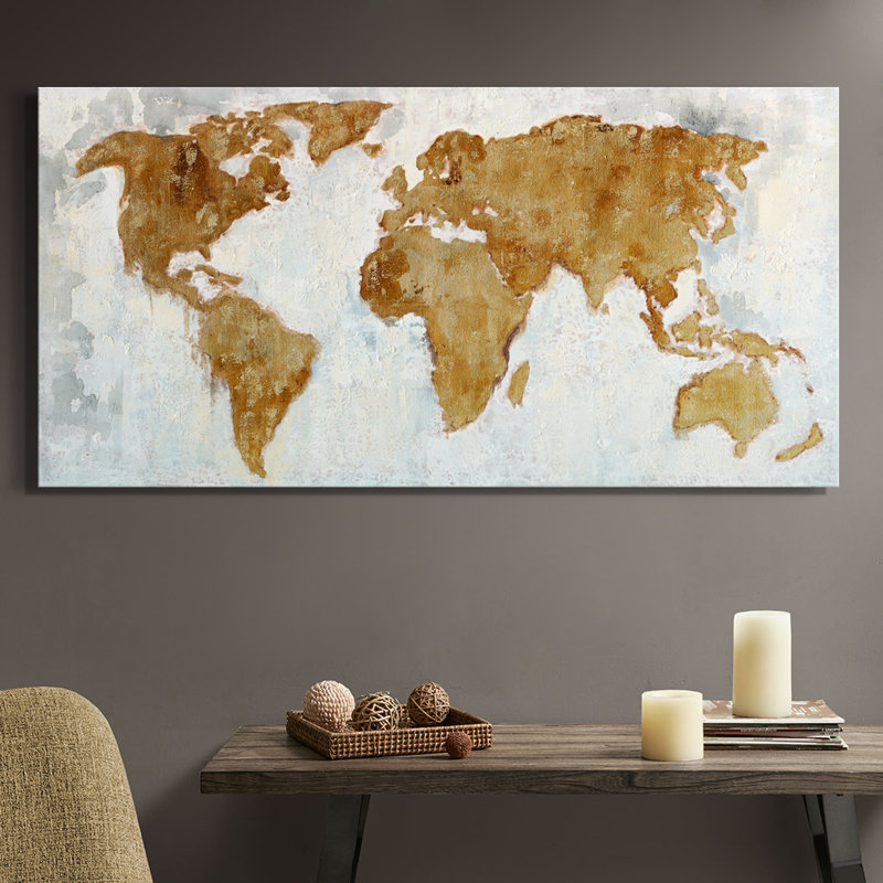 World by Grant Wood - Wrapped Canvas Painting