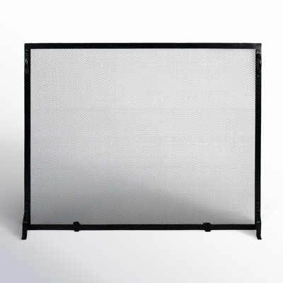 Anja Single Panel Iron Fireplace Screen