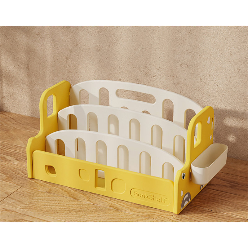Organisateur de bureau en plastique Marisel, Jaune