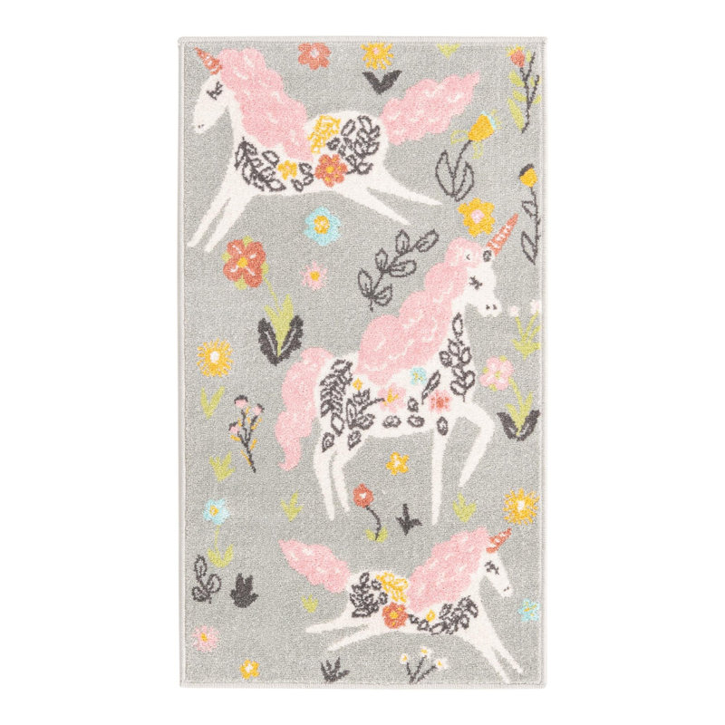 Whimsy Runner Polypropylene Plastic Rug, Runner 2'2" x 3'11"