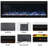  60 Inch Recessed & Wall Mounted WiFi-Enabled Electric Fireplace Inserts with Remote Control,Timer & Thermostat Fireplace Heater, Log Set & Crystal Options, 750W/1500W, Black-1608907696