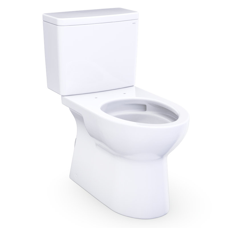 TOTO Glaston 1G Two-Piece Elongated 1.0 GPF Universal Height Toilet with Right-Hand Trip Lever and CEFIONTECT, Cotton White - CST472CUFRG#01