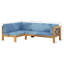 Banc de coin gauche X-Back de l'ensemble 2-22769368-22769370