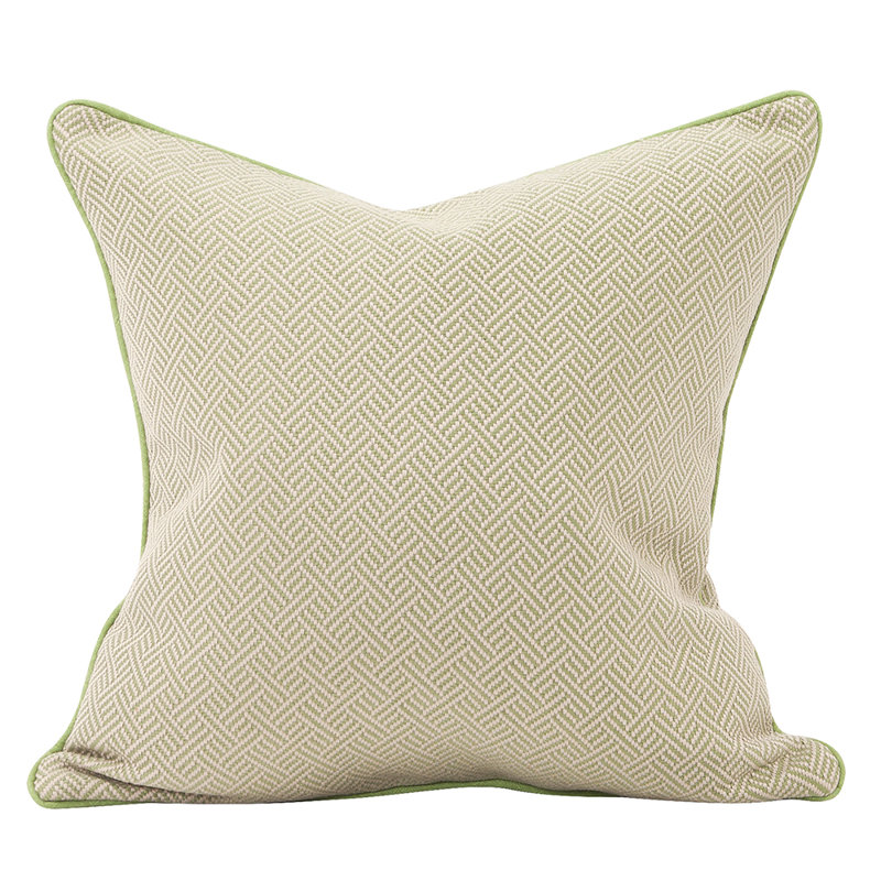  Housse de coussin géométrique 20 po, Vert, 20 po x 20 po