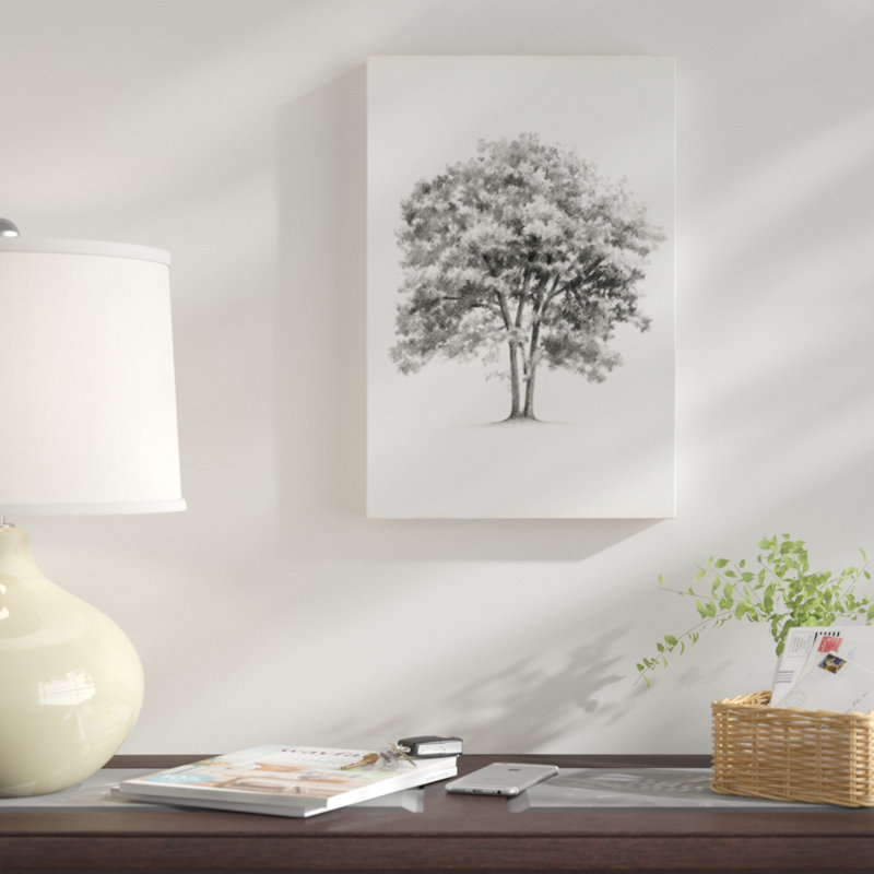 « arbor study ii », reproduction d’art sur toile, H 12 po x l 8 po x P 0,75 po, Toile tendue, Pas de tapis