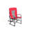 Oversized Portable Fishing Chair - Heavy Duty Camping Directors With Side Table For Lawn Red Folding Outdoor, Beach, Picnic-874220423