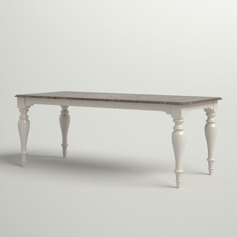 Iestyn Extendable Four Leg Dining Table, White