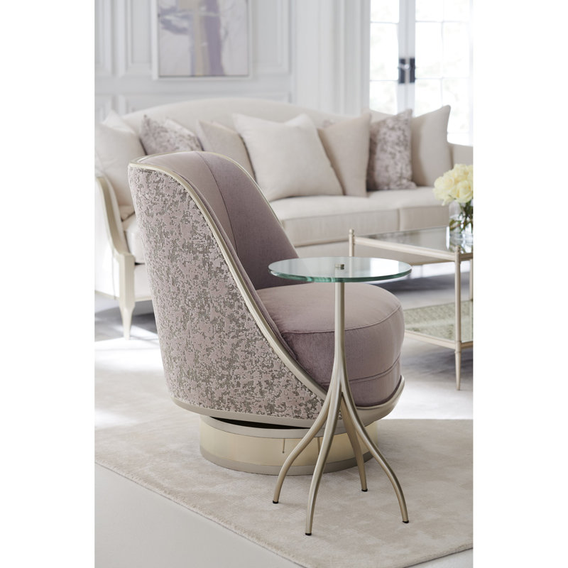 Glass Top End Table