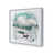Cadre simple en chrome poli, bois massif
