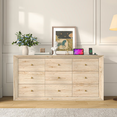 Commode 9 tiroirs Mid-Century