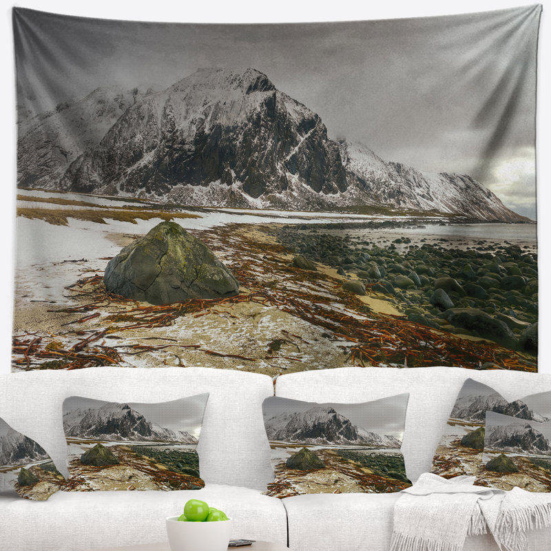 Eggum lofoten en polyester de tapisserie norvège avec accessoires suspendus inclus, H 32 po x l 39 po