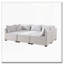 Repose-pieds modulaire moderne avec tissu performant