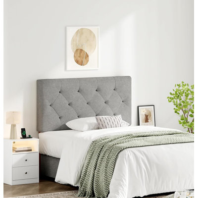Adjustable Height Upholstered Headboard
