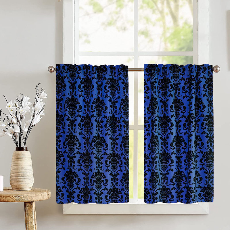 Rideaux Popeline, Bleu royal