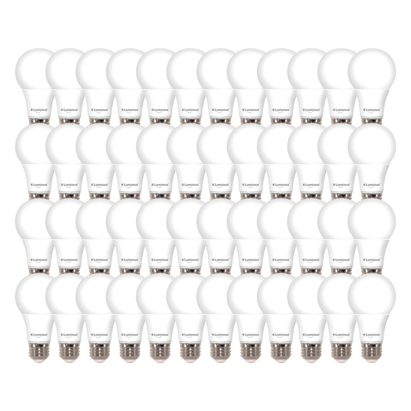 Ampoule DEL A19 60 watts 750 lumens 2700 K 10000 heures (ensemble de 48)