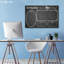 Tableau effaçable noir / blanc avec calendrier mensuel-22250123