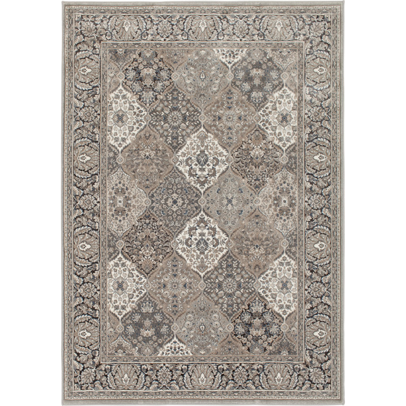 Tapis et tapis de couloir à panneau Kirman Lochlan, 5 pi 3 po x 7 pi 7 po