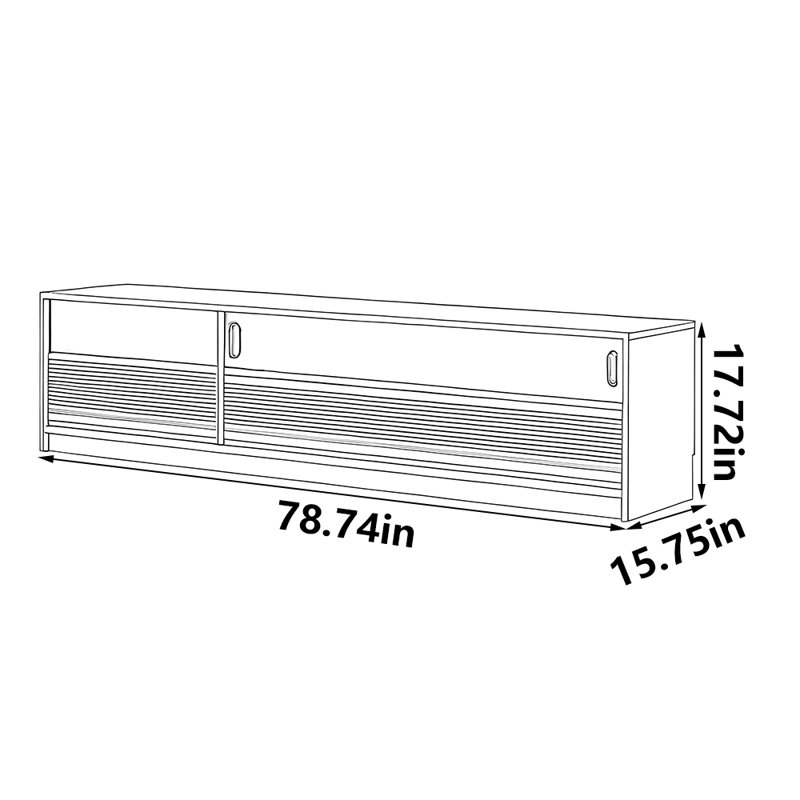 Meuble télé Fashion Light Luxury, 78.74"