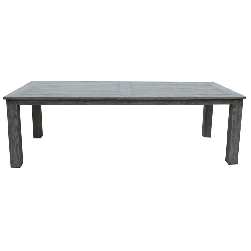 Shelburne Weathered Teak Rectangle Dining Table, 30" H x 40" W x 96" L