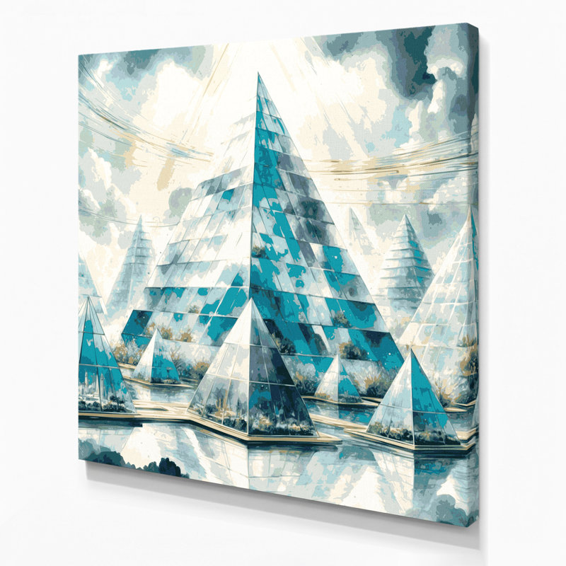 Art mural sur toile beige Sci Fi, H 16 po x l 16 po