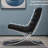 Raffertie Leather Slipper Chair - Full Grain Leather with Cross Base Design, Durable Metal Legs, 460 lb Capacity-1274295351