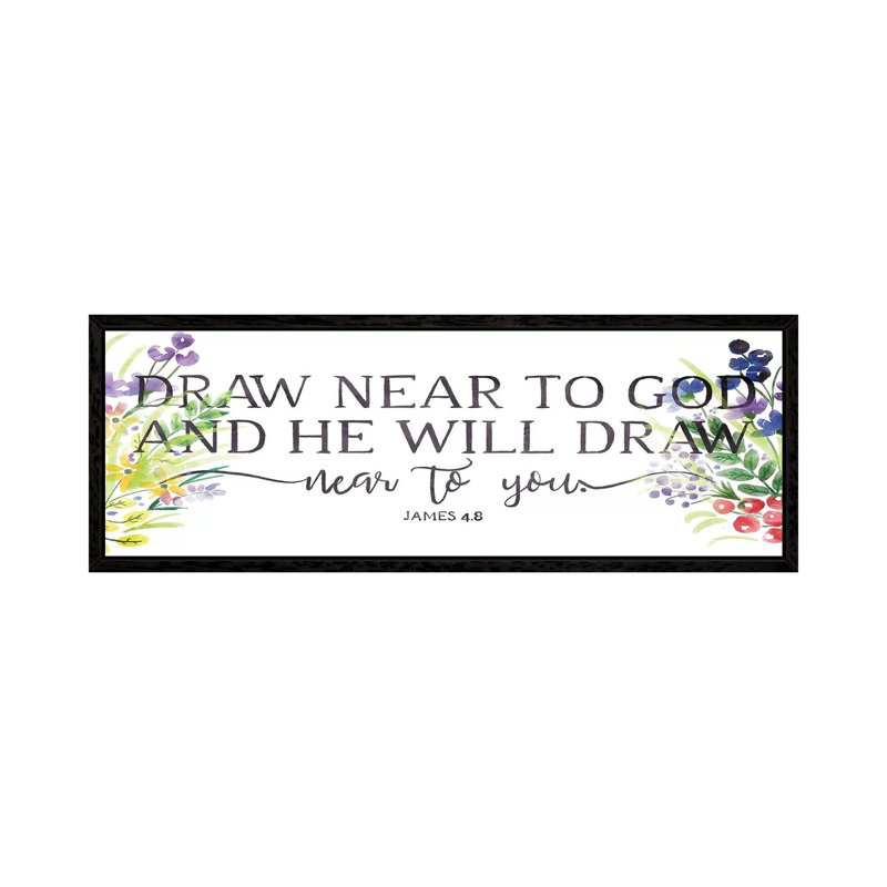 Draw 1 Piece Panoramic Wall Art on Canvas, 40.64cm H x 121.92cm W x 3.81cm D, Black Framed